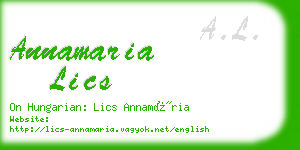 annamaria lics business card